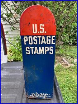 Vintage antique US POSTAL STAMP vending machine for refurbishing