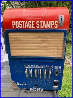 Vintage antique US POSTAL STAMP vending machine for refurbishing