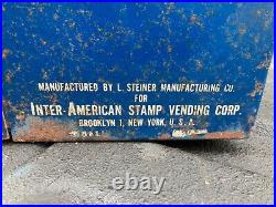 Vintage antique US POSTAL STAMP vending machine for refurbishing