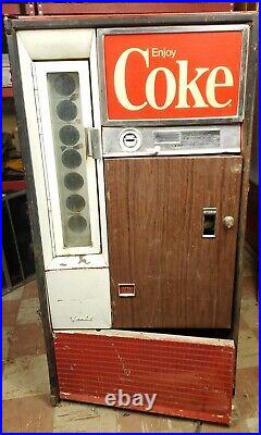 Vintage early 1960's Vendo Coca-Cola vending machine model H63D For Restoration