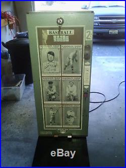 Vintage exhibit supply baseball card vending machine- WORKS