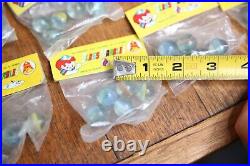 Vintage glass Marbles Toy Lot 31 Bags Sealed New Old Stock vending machine prize