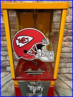 Vintage gumball candy machine Kansas City Chiefs inspired novelty gift man cave