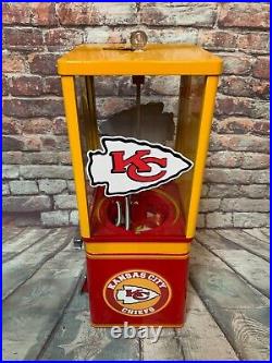 Vintage gumball candy machine Kansas City Chiefs inspired novelty gift man cave