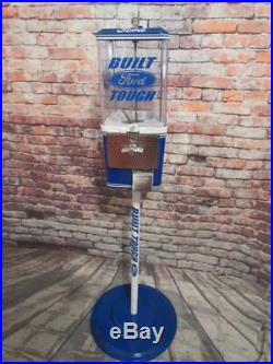 Vintage gumball machine FORD theme candy machine with metal stand free ship