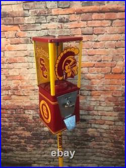 Vintage gumball machine USC Trojans man cave gift game room bar accessories