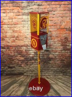 Vintage gumball machine USC Trojans man cave gift game room bar accessories