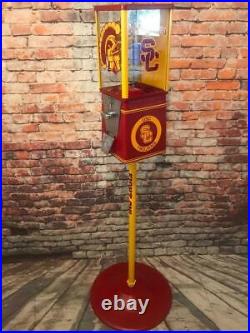 Vintage gumball machine USC Trojans man cave gift game room bar accessories