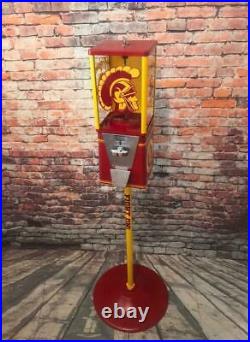Vintage gumball machine USC Trojans man cave gift game room bar accessories