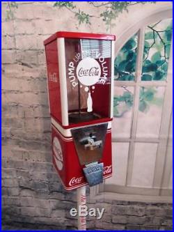 Vintage gumball machine coin op Coca cola Coke memorabilia bar Christmas gift