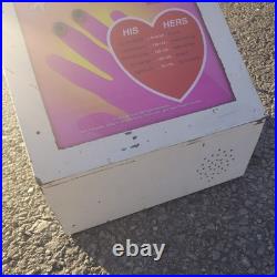 Vintage kiss O Meter Vending Machine