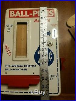 Vintage mid century Ball Point Pen Vending Machine 25 Cent Rare model