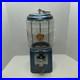 Vintage oak acorn 1c vending machine 16 Blue Base Round Glass
