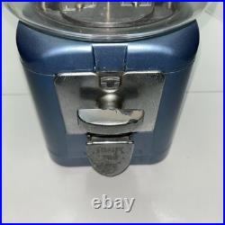 Vintage oak acorn 1c vending machine 16 Blue Base Round Glass