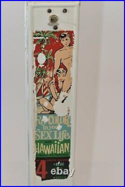 Vintage single column condom vending machine Hawaiian 4x4x31 with Key