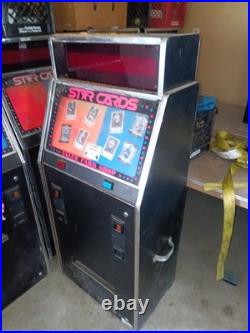 Vintage star card vending machines. All in working condition