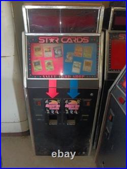 Vintage star card vending machines. All in working condition