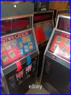 Vintage star card vending machines. All in working condition Vintage star card vending machines. All in working condition