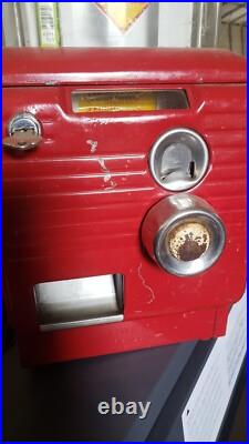 Vtg 1940s North Western 5 Cent Gum Stick Pack Vending Machine Carousel Style Wh