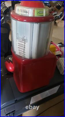 Vtg 1940s North Western 5 Cent Gum Stick Pack Vending Machine Carousel Style Wh