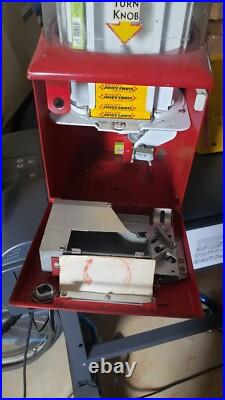 Vtg 1940s North Western 5 Cent Gum Stick Pack Vending Machine Carousel Style Wh