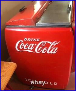 Vtg 1950s Coke Machine, Cavalier, Coca-Cola, Cooler Vending Chest