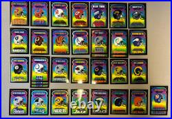 Vtg 1995 Team NFL Prismatic Vending Machine Sticker 90's Football Complete Set