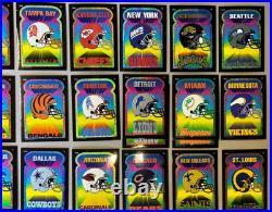 Vtg 1995 Team NFL Prismatic Vending Machine Sticker 90's Football Complete Set