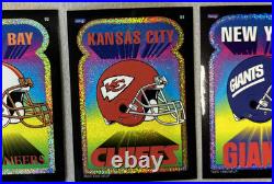 Vtg 1995 Team NFL Prismatic Vending Machine Sticker 90's Football Complete Set