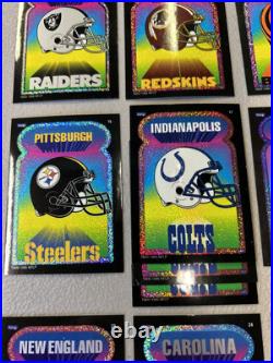 Vtg 1995 Team NFL Prismatic Vending Machine Sticker 90's Football Complete Set