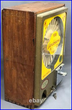 Vtg'60s VENDORAMA 10¢ Ballpoint Pen Vending Machine withKEY FUNCTIONS Mid-Century