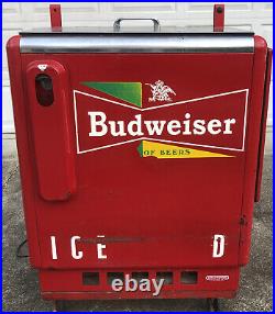 Vtg Budweiser King of Beers Cavalier Vending Machine Electric Beer Cooler