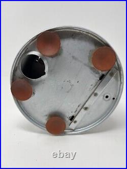 Vtg Ford Gum & Machine Co. 1 Cent Gumballs #C005746 Glass Globe Chrome Base Wrks