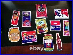 Vtg Lot 300 Vending Machine Prism Stickers WACKY POO EMOJI PACKAGES SPOOF POOP