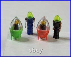 Vtg Lot Robby Robot & Spaceship Gumball Vending Machine Charm Prize Hong Kong