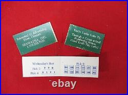 Vtg Lucky Lotto Numbers by the Odds Maker 25¢ Pull Tab Vending Machine & Key (B)