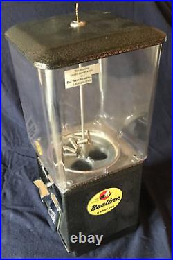 Vtg Northwestern Vending Machine Gas Oil Beeline. 25$ Gumball Candy Peanuts Key