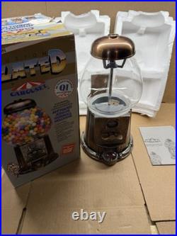 Vtg Rare Limited Edition 1985 Carousel Antique Bronze gumball machine 13 Tall