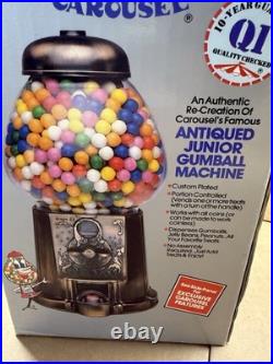 Vtg Rare Limited Edition 1985 Carousel Antique Bronze gumball machine 13 Tall