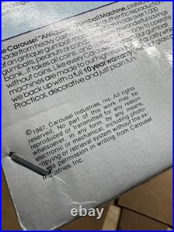 Vtg Rare Limited Edition 1985 Carousel Antique Bronze gumball machine 13 Tall