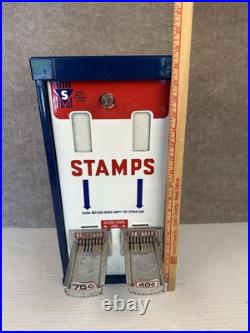 Vtg Shipman US Post Office Postage Stamp Vending Machine Dispenser