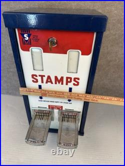 Vtg Shipman US Post Office Postage Stamp Vending Machine Dispenser