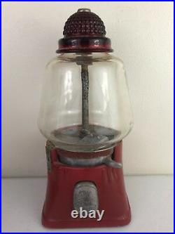 Vtg Silver King Hot Nuts / Candy Dispenser Machine As Is