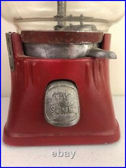 Vtg Silver King Hot Nuts / Candy Dispenser Machine As Is