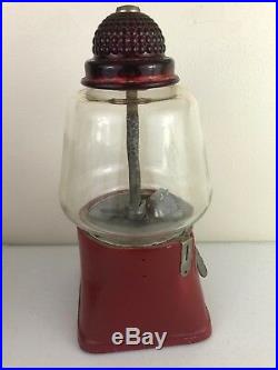 Vtg Silver King Hot Nuts / Candy Dispenser Machine As Is