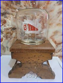 Vtg The Great American Nut Machine Wooden Vending Machine 5¢ Nut Dispenser