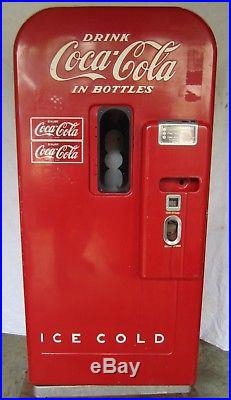 Vtg Vendo 39 Coca Cola Coke Soda Bottle Vending Machine For Parts Restoration B