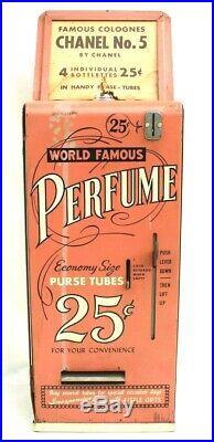 Vtg Women's Chanel No. 5 Purse Perfume Tubes Coin-Op Vending Machine