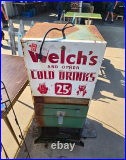Welch's Vintage Cold Drinks Soda Vending Machine