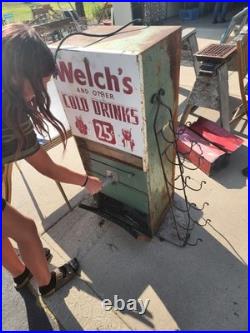 Welch's Vintage Cold Drinks Soda Vending Machine